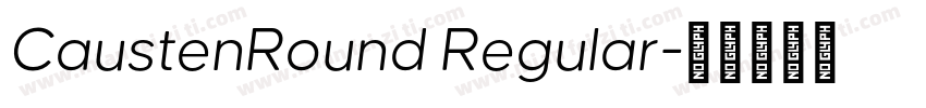 CaustenRound Regular字体转换